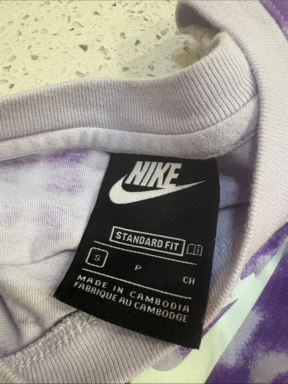 Nike Girls' Purple Tie-Dye Short Sleeve Dress size small